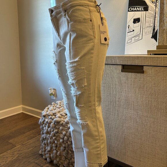 Joe's Jeans Distressed Slim Boyfriend Ankle Jeans - Picture 2 of 8